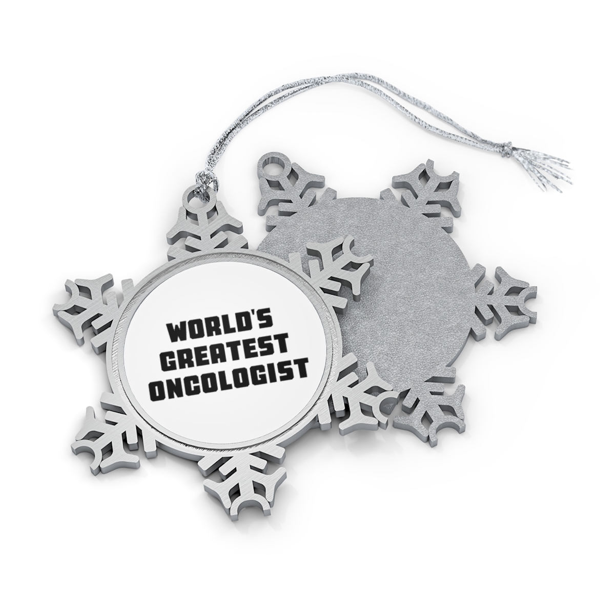 Funny Wisdom for Oncologists, World's Greatest Star Ornament Gift for Men Friends Family, Christmas Unique Gifts
